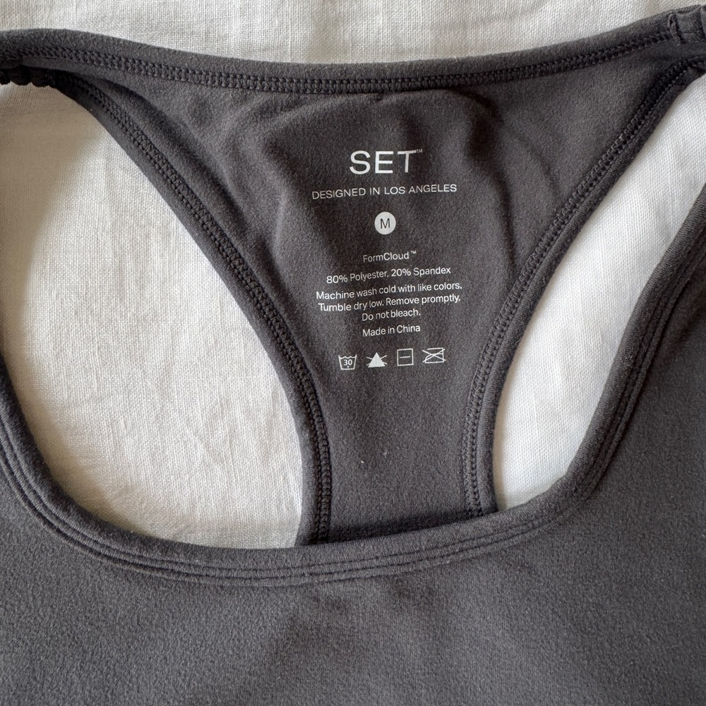SET Active Formcloud Racerback Bra — Graphite - Picture 3 of 4